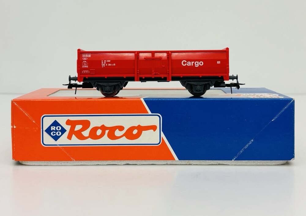 Roco HO DB Cargo Open High Sided Freight Goods Wagon Red RIV-EUROP New